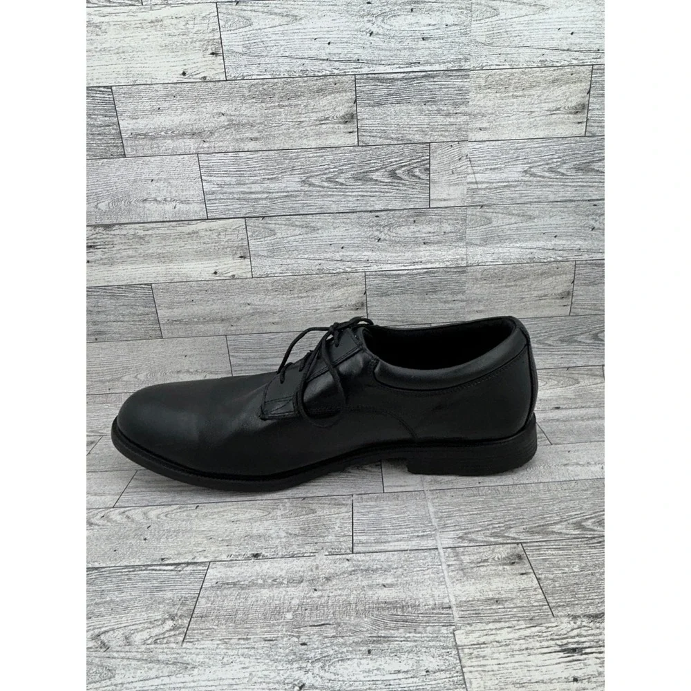 Rockport Men Size 15M‎ Black Leather Hydro-Shield Waterproof Derby Shoes V76115